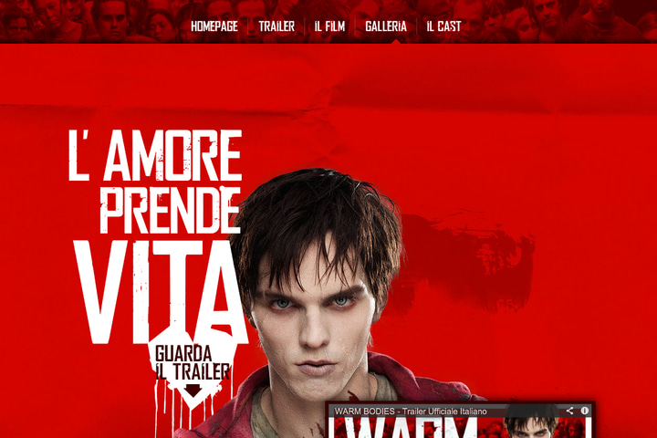 Warm Bodies website preview